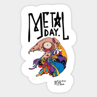 Metal Day Sticker